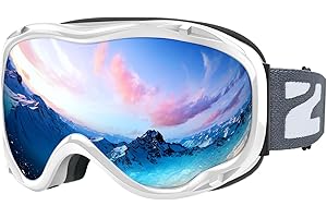 ZIONOR Lagopus B1 Ski Goggles OTG Anti fog Snow Goggles UV Protection Snowboard Goggles for Men Women Adult Youth