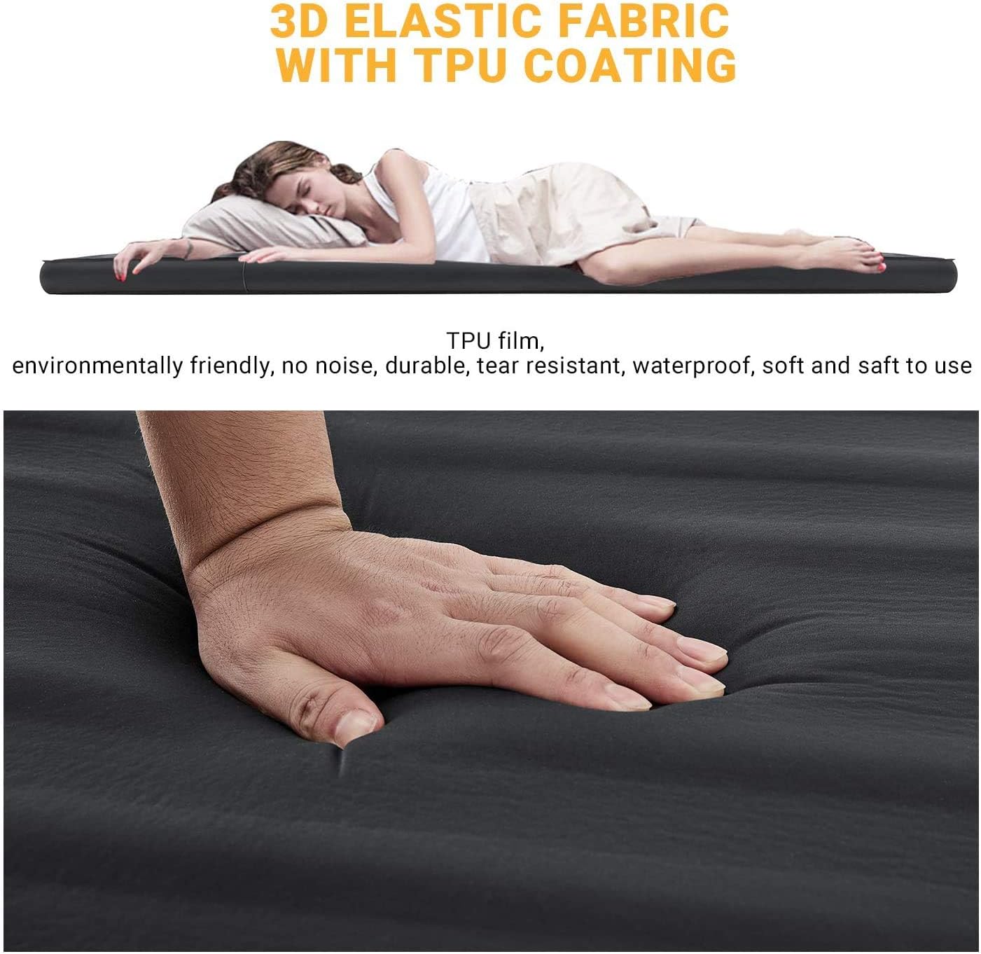 KingCamp Self Inflating Camping Mattress Single (R-Value 7.5), 7.5cm Thick Luxury Sleeping Mat, Quiet & Warm, PVC-Free - Image 5