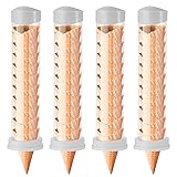 Tioncy 4 Pcs Ice Cream Cone Dispenser Waffle Cones