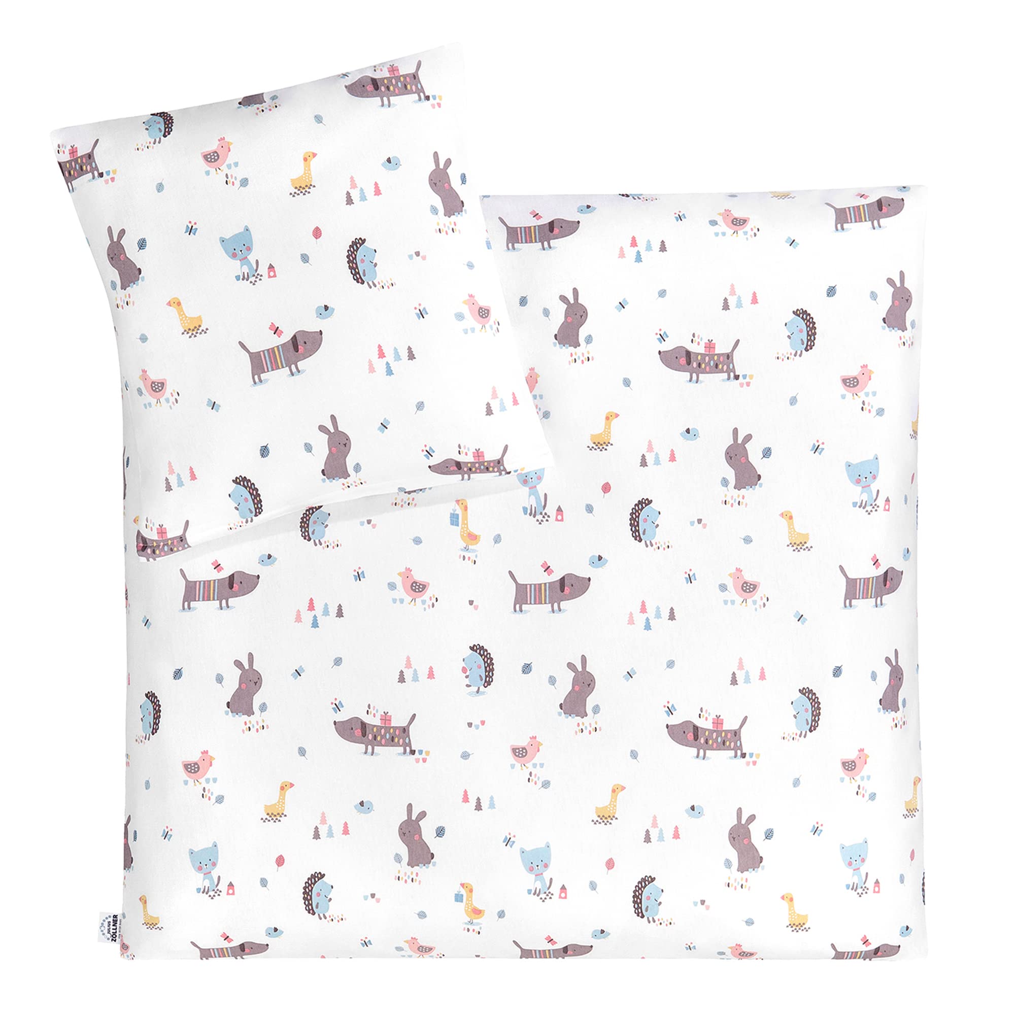 Julius Zöllner Jersey Bed Linen Heart Mint Size80x80 + 35x40 cm