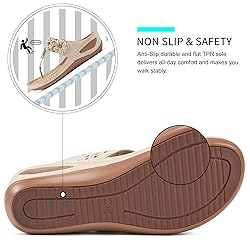 FUDYNMALC Wedge Sandals for Women Summer
