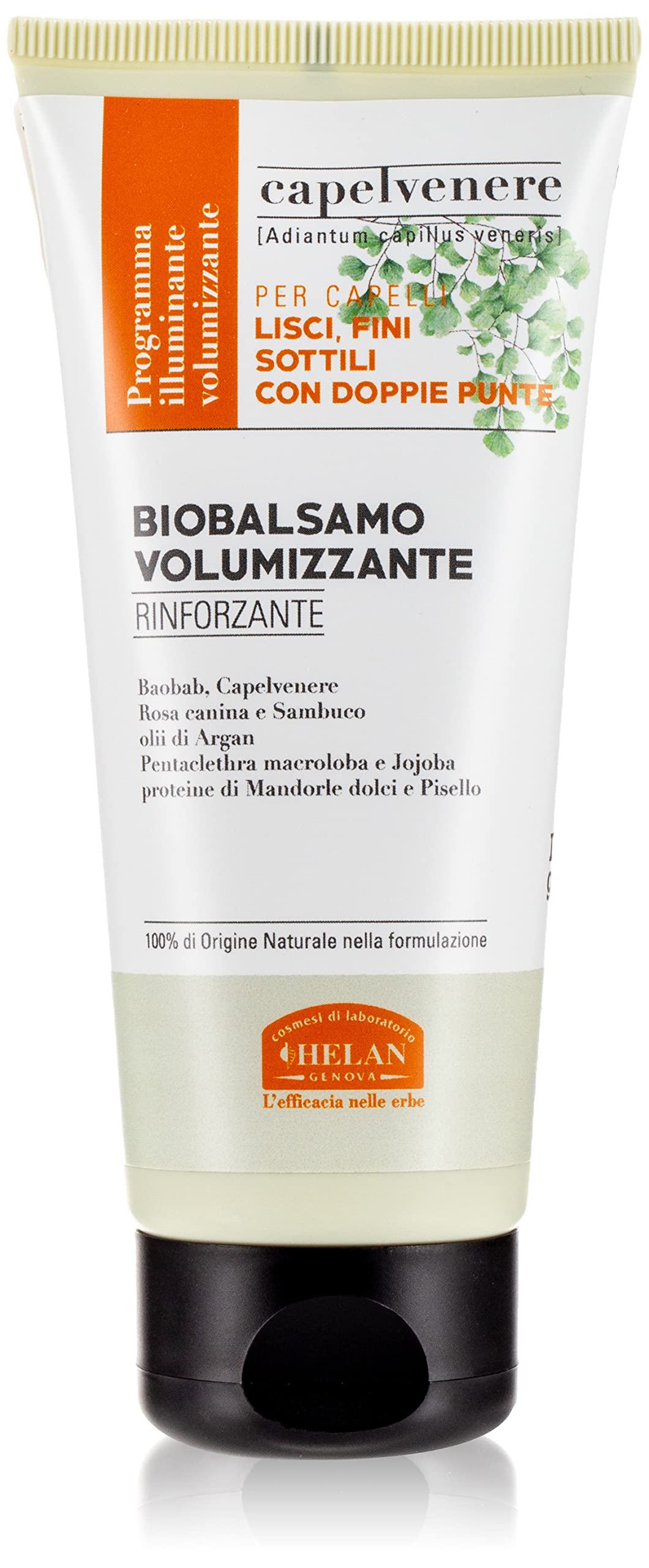 Helan Capelvenere - Volumising & Strenghtening Conditioner for Straight, Thin Hair with Jojoba Oil and Argan Oil - Vegan Hair Care and Hair Treatments for Dry Damaged Hair - Made in Italy, 100 ml