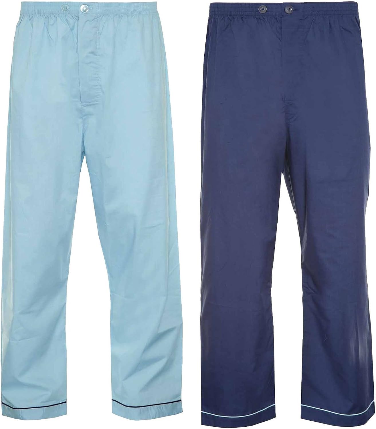 Champion Men's Pack of 2 Hampton Polycotton Long Pyjama Trouser Bottoms