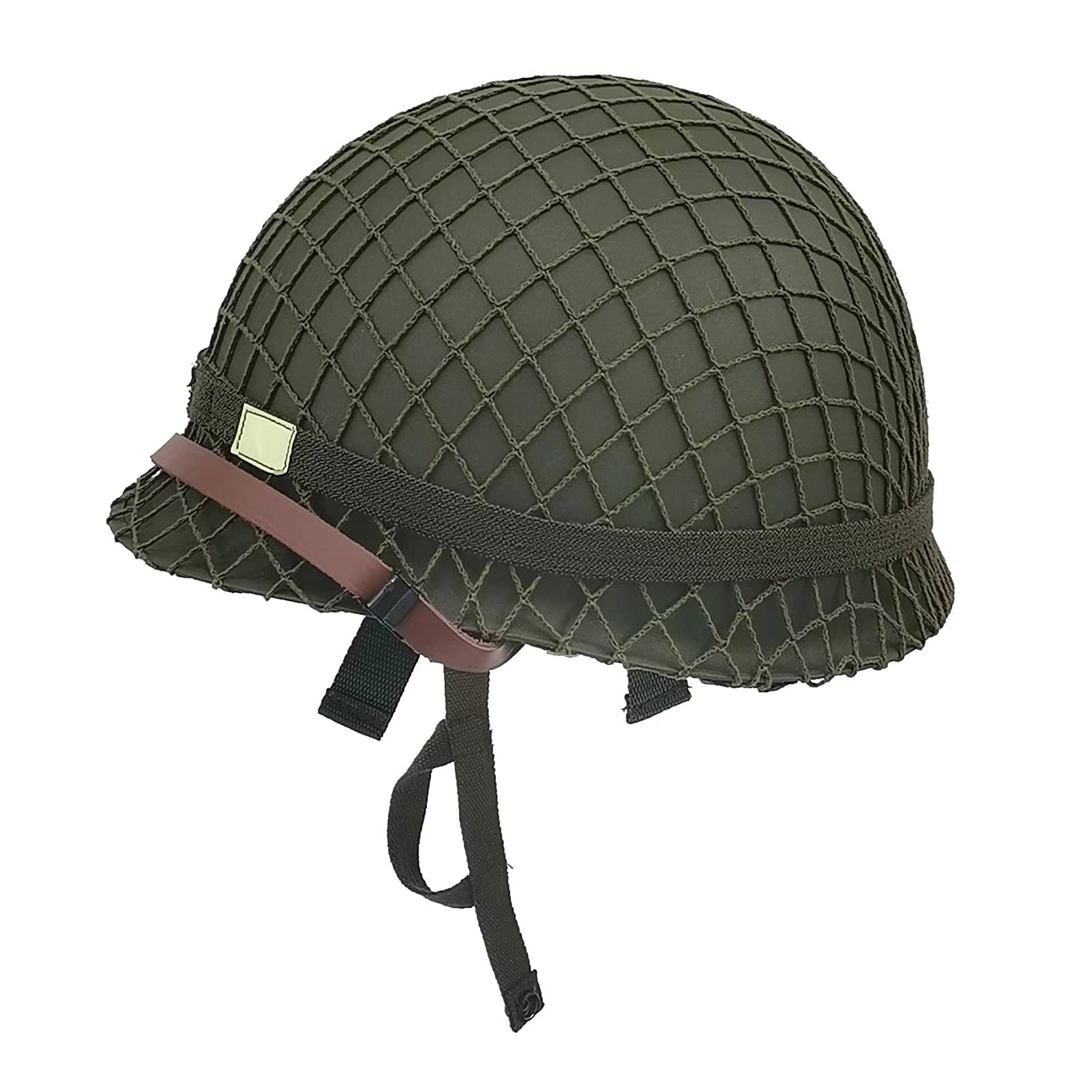 Photo 1 of WWII US WW2 Army M1 Green Helmet Steel Shell with Net/Canvas Chin Strap