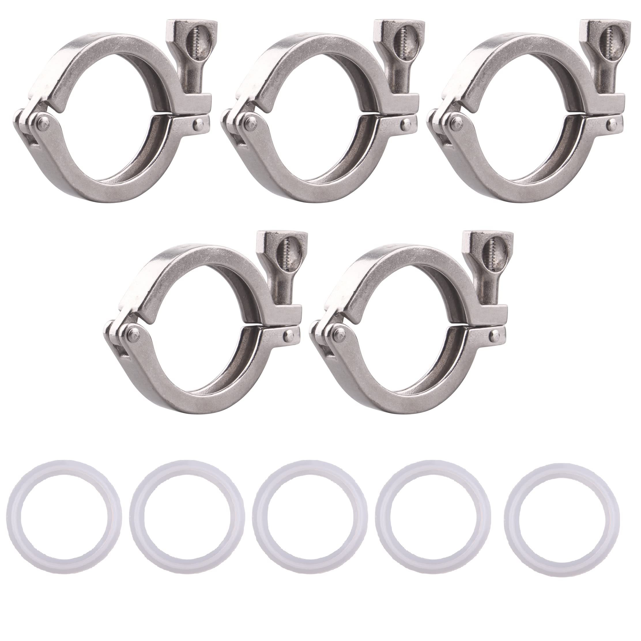 Povhhee 2Pcs Tri-Clamp Kits – Heavy Duty Sanitary Fittings For Brewing & More