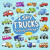 I Spy Trucks: Colorful and Fun Vehicle Guessing Activity Book for Toddlers and Kids Ages 2-5, Preschool, and Kindergarten
