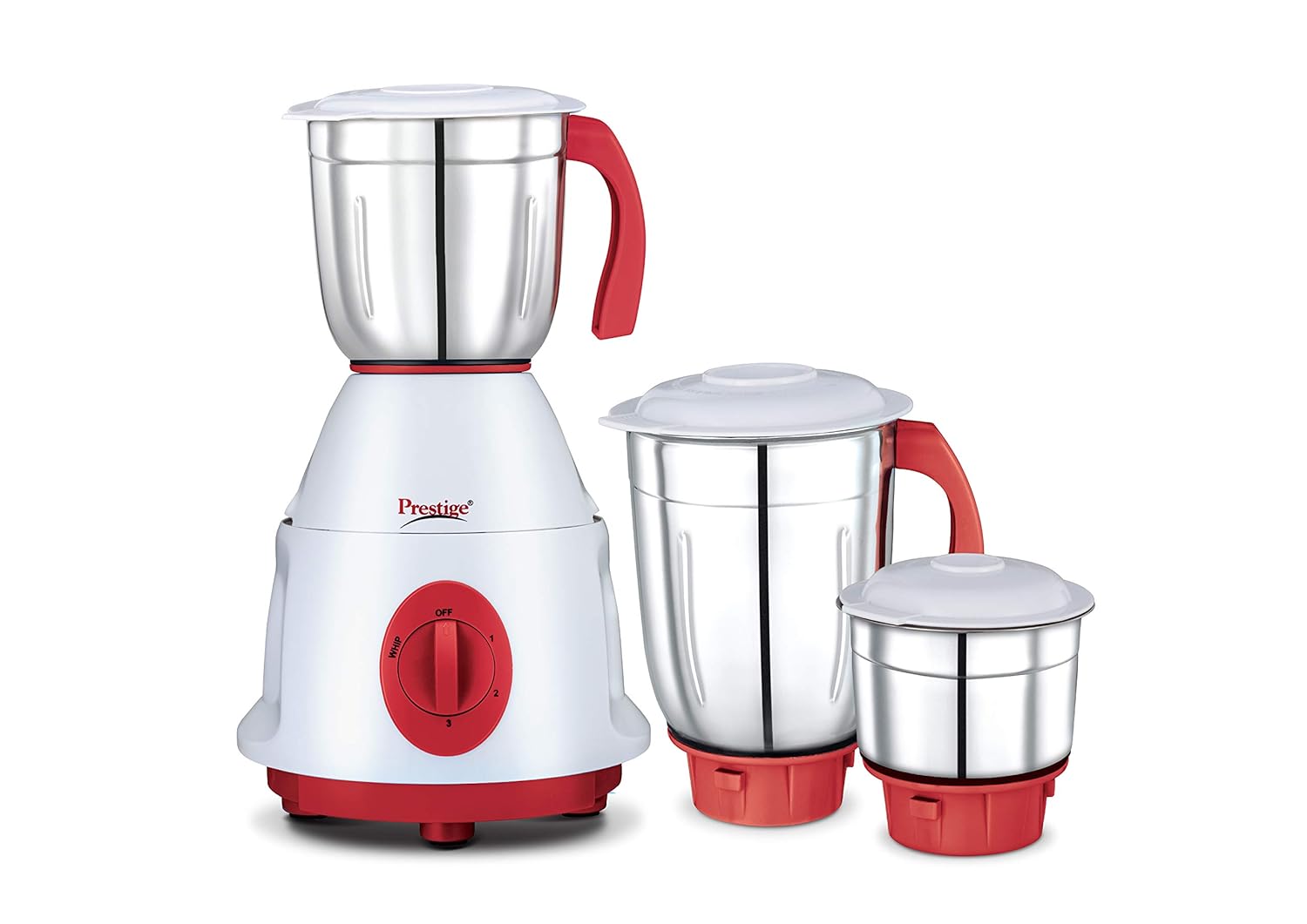 Prestige Perfect Mixer Grinder, 750W, 3 Jars (White)