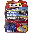 Total View 360 Wide Angle Universal Adjustable Blind Spot Mirror, Frameless Square Design, 2 Pack