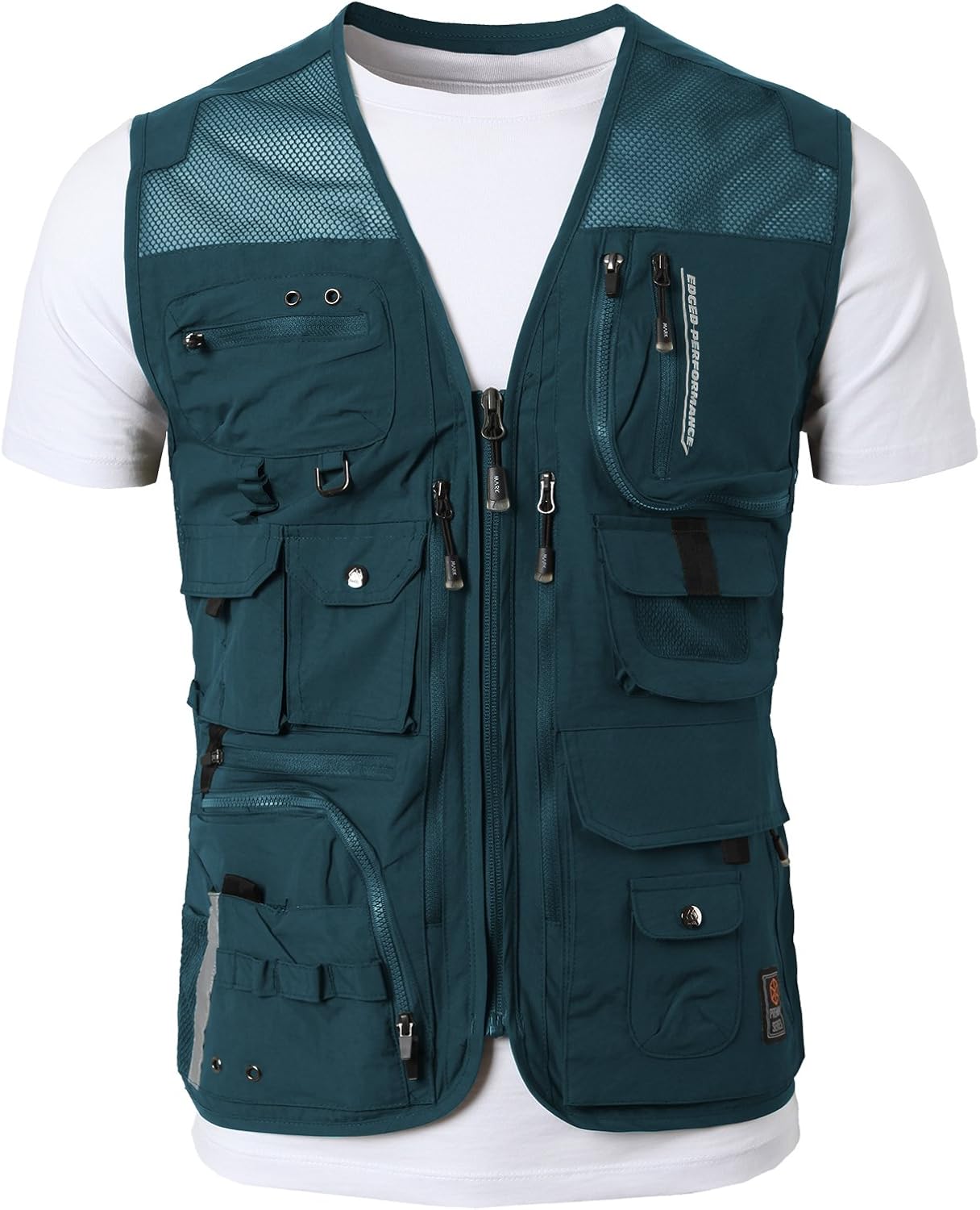 H2H Men's 100% Cotton Outdoor Multi Pocket Vest GREEN US M/Asia L (KMOV0143) at  Men’s Clothing store