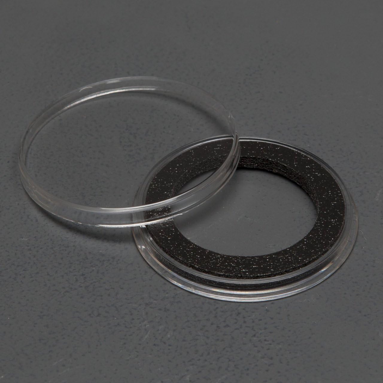 (25) Genuine AirTite Coin Holders Brand Black Ring Type