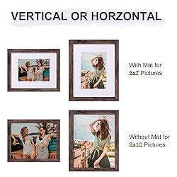 Vittanly 8x10 Picture Frames for Wall Set of
