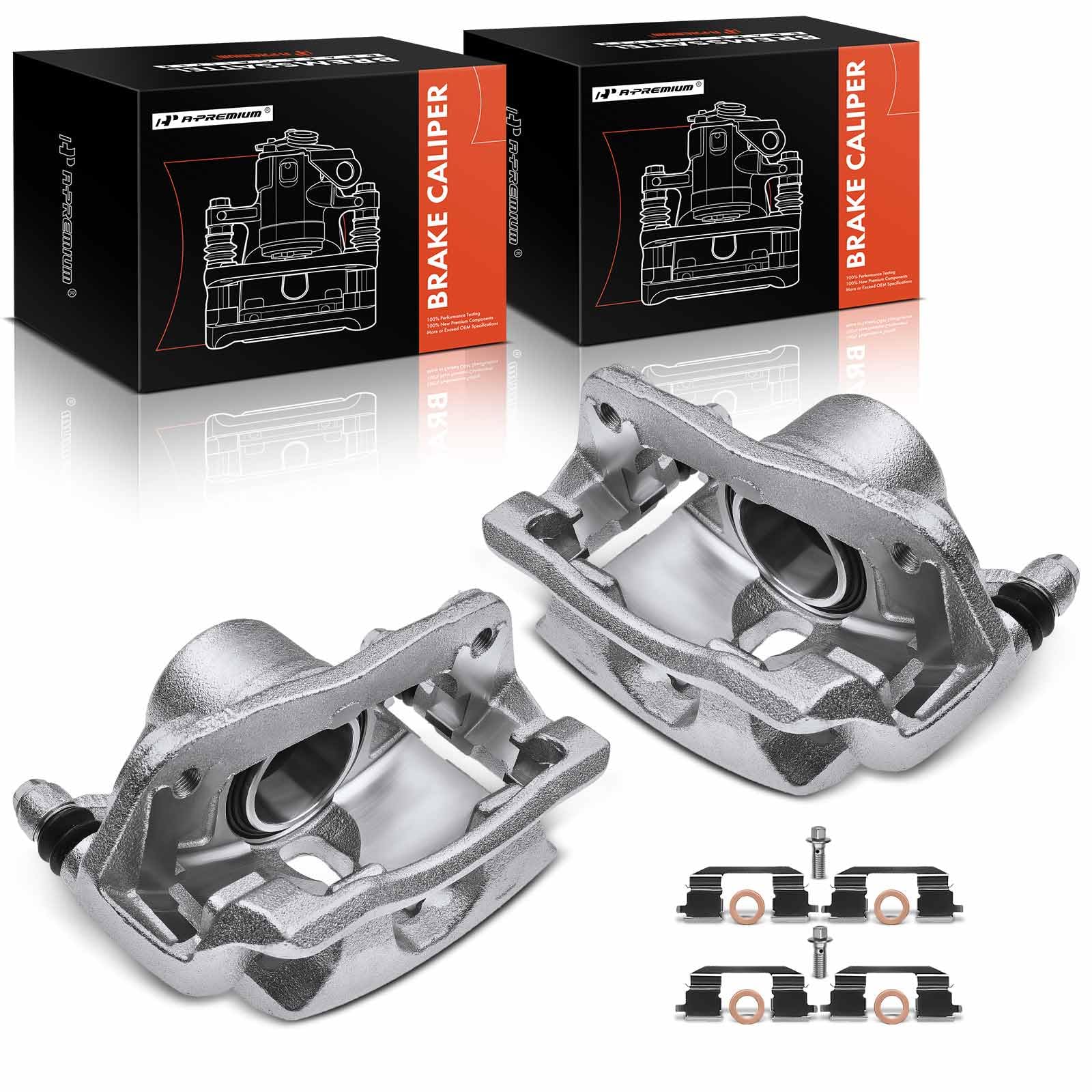 Photo 1 of A-Premium Disc Brake Caliper Assembly with Bracket Compatible with Select Honda and Acura Models - Accord 2003-2017, Civic 2013-2021, CR-Z 2016, Fit 2013-2014, ILX - Front Driver and Passenger Side
