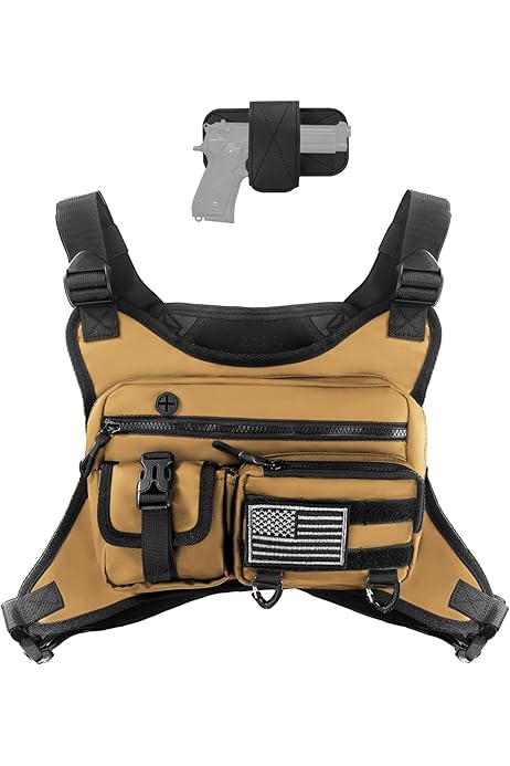 TYTOGE Tactical Chest Rig Bag, Outdoor Streetwear Strap Vest