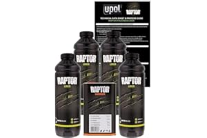 UPOL Raptor Black Bed Liner & Texture Coating, 4 Liters NewF