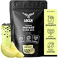 Premium Honeydew Milk Tea Powder | Locca Honeydew Milk Tea Mix | Instant Boba Milk Tea with Authentic Honeydew Flavor with added Organic Supergreens Antioxidants for Popping Boba (19.75oz)