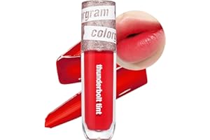 COLORGRAM Thunderbolt Tint Lacquer 08 Crush Tok | Highly Pigmented, Long Lasting, Moisturizing Lip Stain, Buildable and Blendable Lip Tint (0.2 fl.oz)