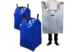 BBJ WRAPS Moving Bags Heavy Duty Extra Large, 66 Gallon Large College Moving Bags with Handles, Waterproof Storage Packing for Home Dorm, Set of 2