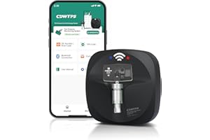 CDWTPS BT10 APP tpms scan Tool +4pcs Universal Tire Pressure Monitoring System Sensor fit for 98% Cars