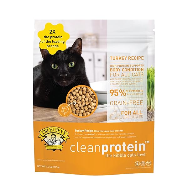 DR. ELSEY’S CLEANPROTEIN TURKEY CAT KIBBLE 2 LB. BAG