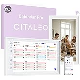 CITALEO Digital Calendar Wall Touch Screen, No subscription fees,15.6 Inch | Smart Electronic Calendar with WiFi, Chore Chart, Meal Planner, Voice Record, AI Photo Repair, Wall/Desk Mount, Gift for Mom