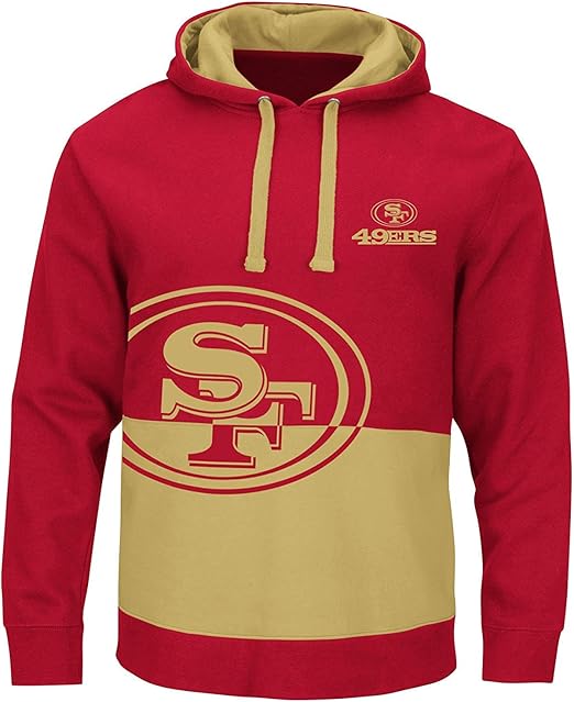 Amazon.com : Majestic San Francisco 49ers Coin Toss Pullover Hooded Sweatshirt Small : Sports 