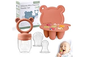 LittlesJoy infant baby fruit feeder & food feeder pacifier , BPA FREE toddler teeting relief teether, baby breast milk popsic