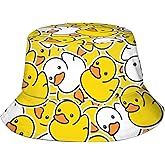 Funny Duck Bucket Hat Fisherman Hat Beach Travel Sun Hat Outdoor Cap for Unisex Men Women