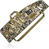 AUMTISC Tactical Soft Gun Case, Rifle Carrying Range Bag with 5 Pouches and Adjustable Shoulder Sling, 38/42 Inch