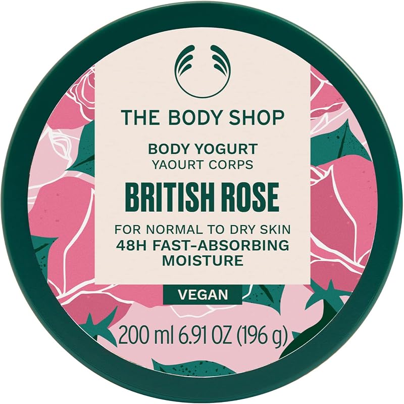 The Body Shop Body Yogurt British Rose 200ml Hydrating Moisturizer