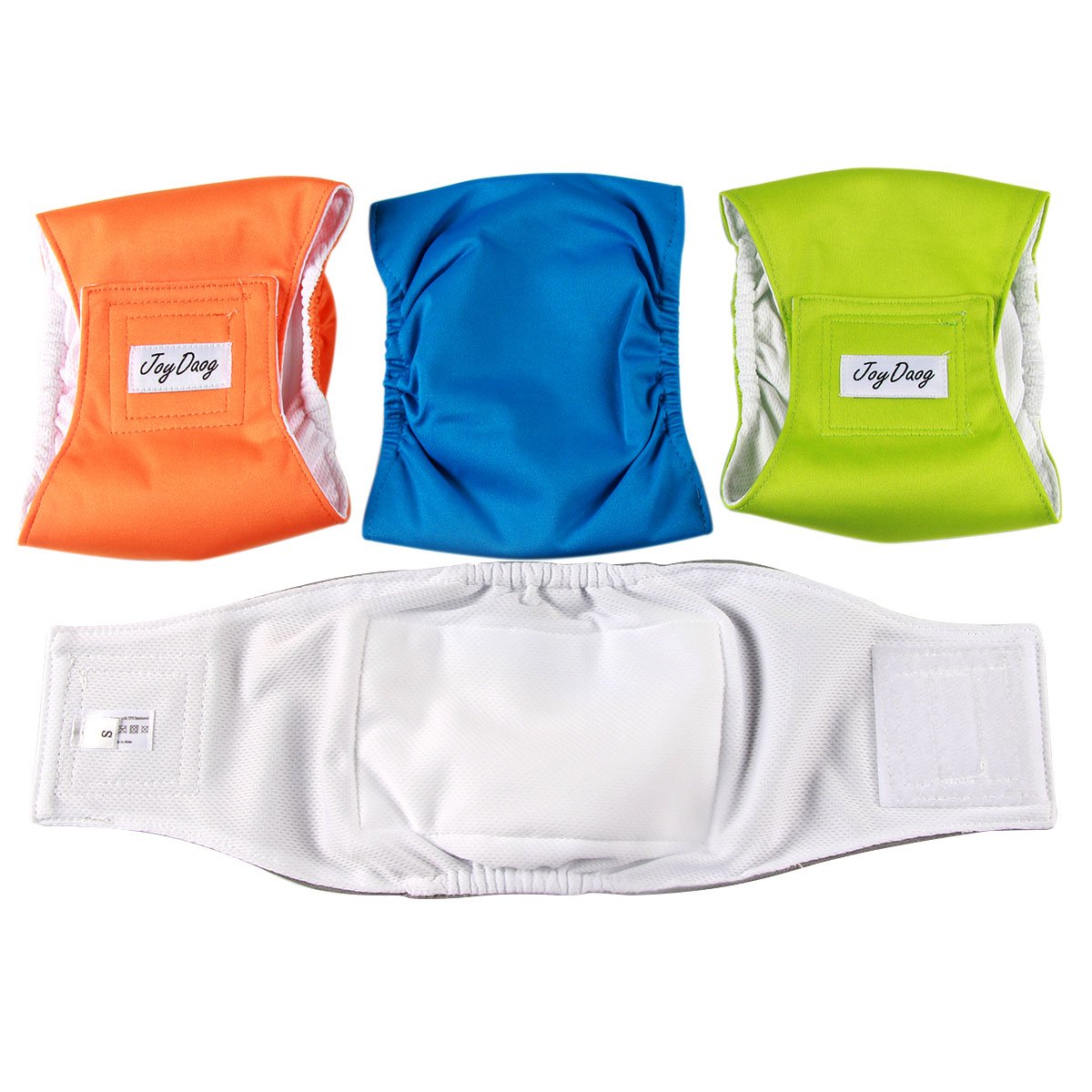 JoyDaog Reusable Belly Bands for Dogs,(5 Pack) Premium Washable Dog