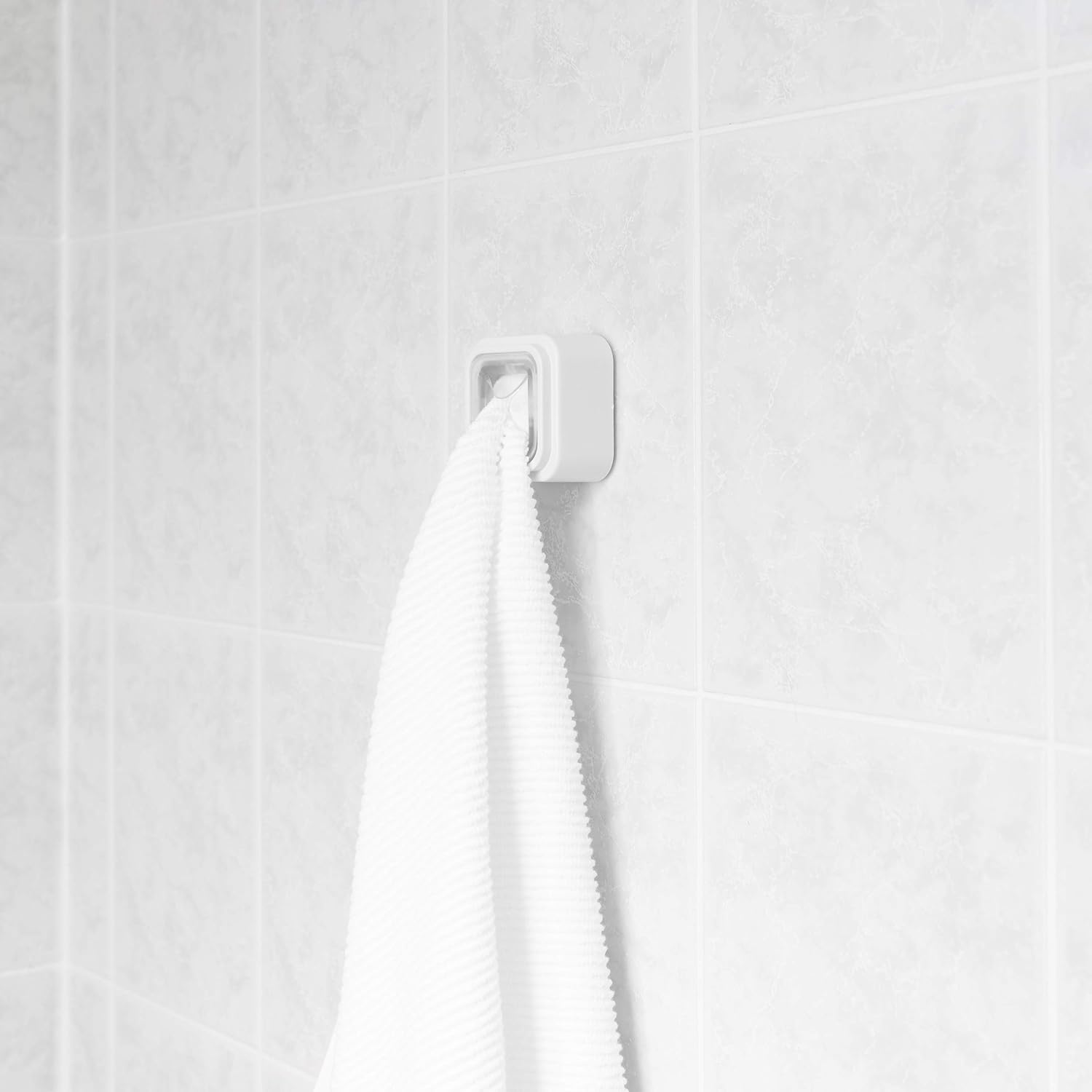 3M Self-Adhesive Towel Holder (Pack of 4) – Perfect for Hanging Face Towels, Body Towels or Robes. Wall Mounted Hook for Bathroom, Kitchen. Stick & Go Easy Installation - - 