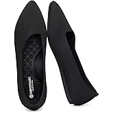 Frank Mully Women's Wide Width Flat Shoes, Comfortable Pointed Toe Flats for Wide Feet