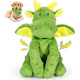 Letsmeet Squeaky Dog Toy with Crinkle Paper, Soft Puppy Teething Toys to Relieve Boredom, Interactive Plush Chew Toys for Small &amp; Medium Dogs