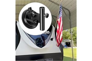 DZGKGM Suction Cup Flag Holder for RV, RV Flag Pole Mount, RV Flag Pole Kit, Car Flag Holder for RV, Camper, Travel Trailers, Truck (Adjustable Angle)