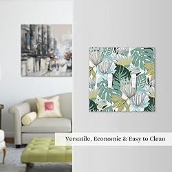 Retro Tropical Leaves 2 Gang Light Switch Cover