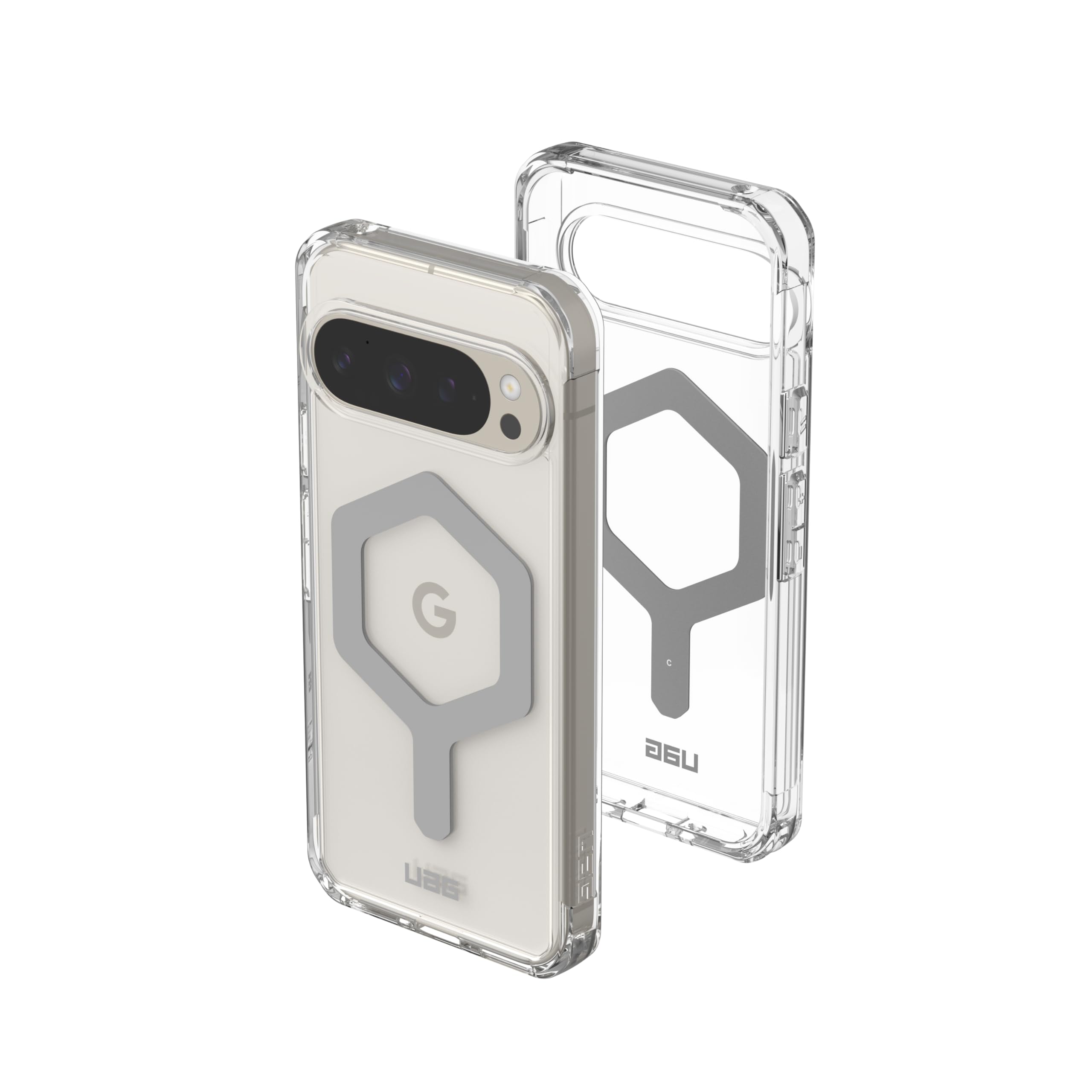 URBAN ARMOR GEAR UAG Made for Google Pixel 9 Pro Case Plyo Pro Ice/Silver, Transparent Clear Anti-Yellowing Rugged Military Drop Tested MIL-STD Protective Cover