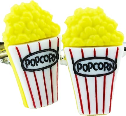 TFB – noche de cine palomitas Gemelos con caja de regalo: Amazon.es: Joyería