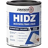Zinsser 373693 HIDZ Multi-Purpose Primer and Sealer, Quart, Flat White