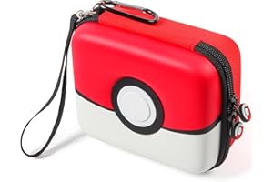 GEAoffice Carrying Case for 400+ Trading Cards, Gifts for Boys and Girls, Hard-Shell Card Storage Box Fits Standard Trading Cards, Holds 400+ Cards (Red)