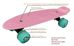 CyBoard 17inchX5inch Pink Mini Skateboard, Mini