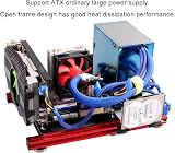 ASHATA Mini ITX Aluminum Alloy Open Frame PC Computer Case DIY Barebone view 3