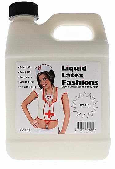 Amazon Com Ammonia Free Liquid Latex Body Paint 32oz White By Liquid Latex Fashions Beauty