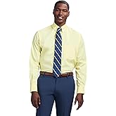 Izod Mens Dress Shirt Regular Fit Long Sleeve Wrinkle Free Stretch Button Down Collar