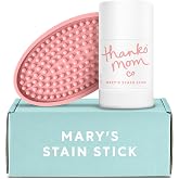 Mary&rsquo;s Non Toxic Stain Remover Stain Stick with Scrub Base, Natural Refillable Laundry Stain Remover, Baby Stain Remover, Works on Blood, Grass, Food, Ink &amp; Markers