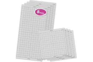 REART Standard Grip Cutting Mat for Silhouette Cameo - 12" x 24" 4 Pack 12"x12" 4 Pack Adhesive Cut Mat Replacement Set Matts Vinyl Craft