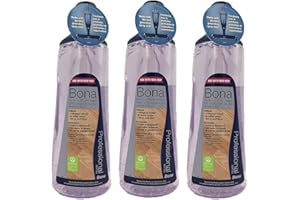 Bona Pro 33 Oz Hardwood Floor Cleaner Refill Cartridge, Premium No-Residue Formula, Ready-to-Use Cartridge For Bona Hardwood Floor Spray Mop, Cleans Dirty, Smudged Wood Floors (Pack of 3)