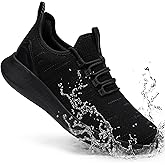 Taquco Non Slip Work Shoes for Mens Slip On Sneakers Waterproof Chef Kitchen Shoe Comfortable Slip Resistant Restaurant Footwear Hombre Zapatos de Trabajo, Black