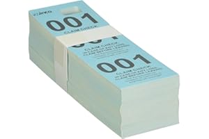 Winco Coat Checks, Blue, 500 Per Box, Medium