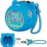 JCHPINE Silicone Cover Case for Punirunes Interactive Digital Pet | Protective Skin Sleeve for Punirunes Digital Pet Squishy Characters Electronic Pets Accessories (Blue Case)