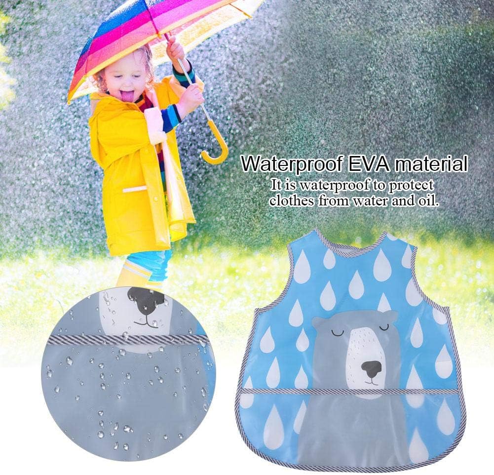Garosa Waterproof Baby Bib EVA Feeding Bib Easy Clean Unisex Baby Feeding Apron for Infant Toddler 1-3 Years Old Cartoon Design - Image 5